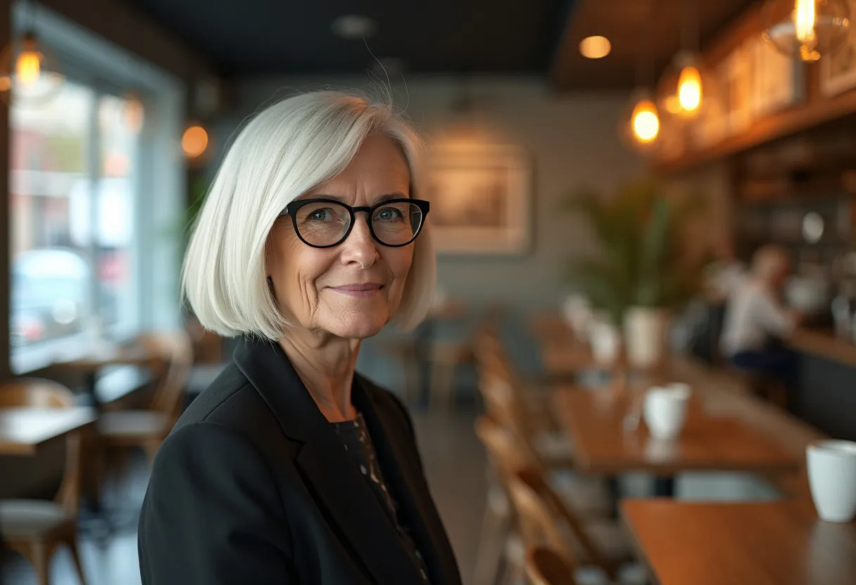 femme 60 ans lunettes coupe cheveux